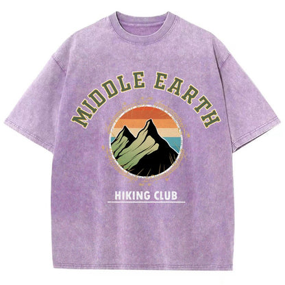Middle Earth Hiking Club Vintage Distressed T-shirt