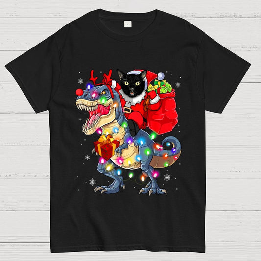Cat Christmas Geek T-Shirt