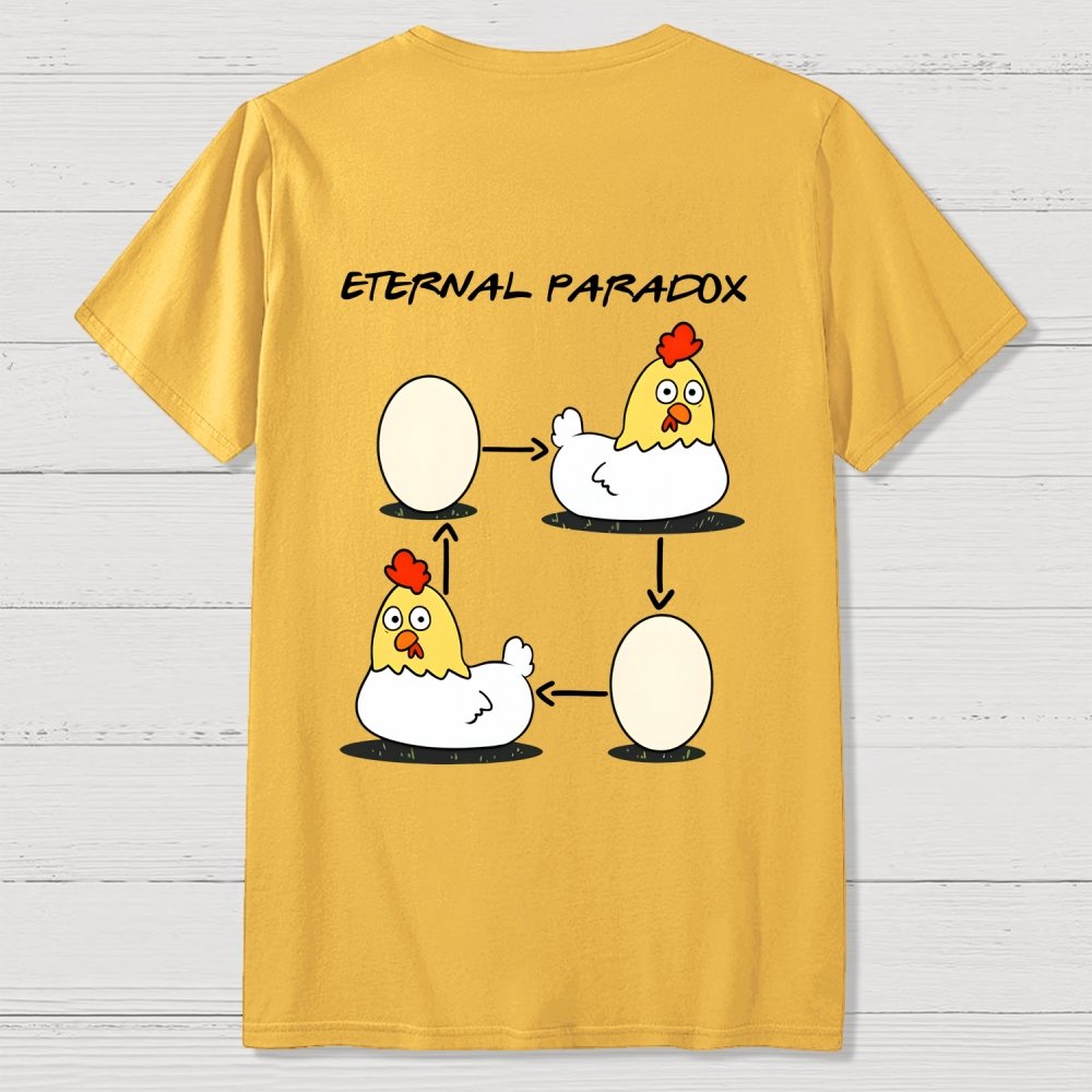 Eternal Paradox Nerdy Front And Back Printing Geek T-Shirt