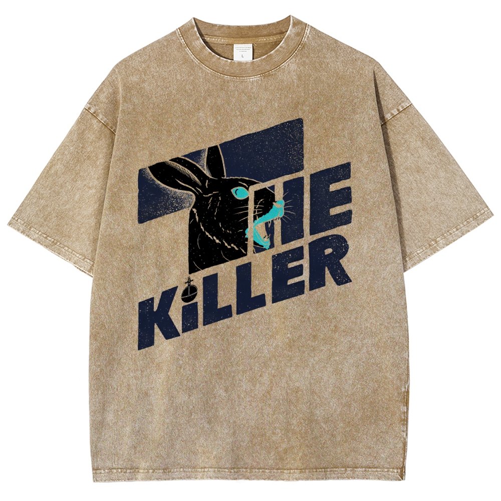 The Glowing Rabbit Vintage Distressed T-shirt