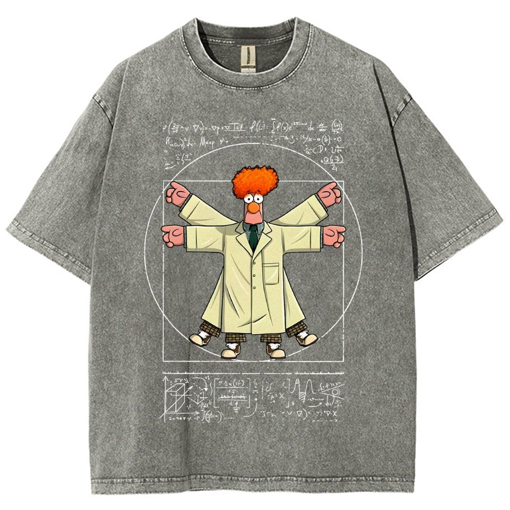 Vitruvian Puppet Vintage Distressed T-shirt