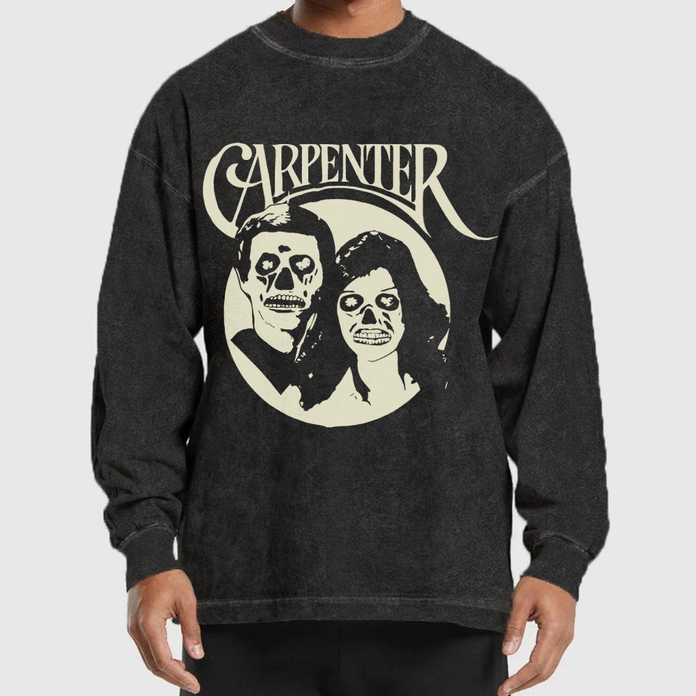 Carpenter They Live An Easy Listening Cult Sci-Fi Movie Washed Long Sleeve Tee 2509001465