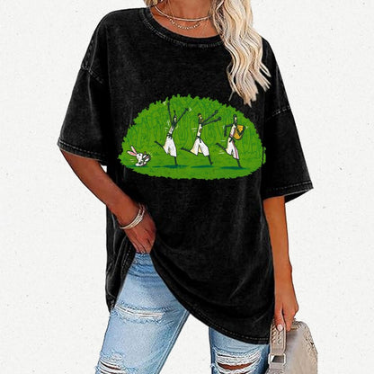 Run Away and Keep Going Vintage Distressed T-shirt
