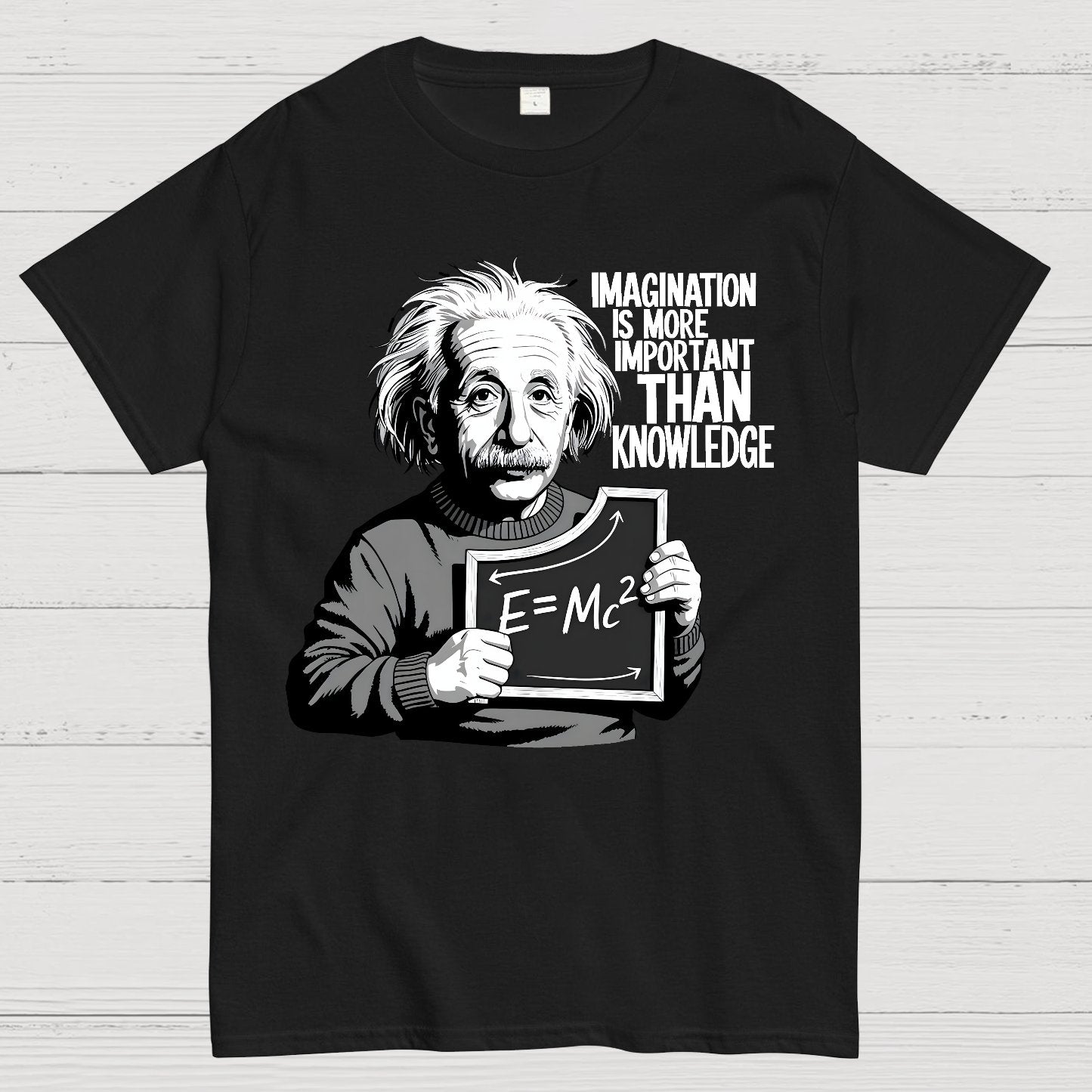 Imagination is more important than knowledge Geek T-Shirt