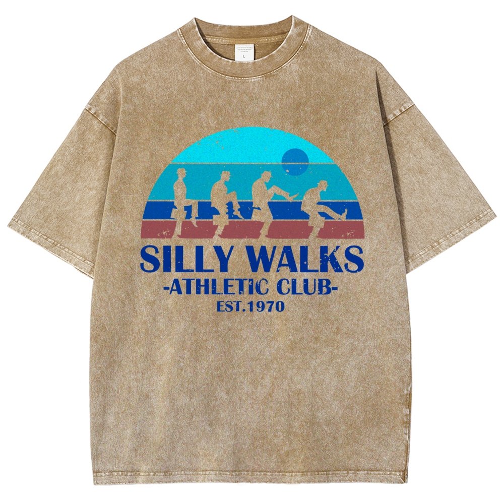 Silly Walks - Athletic Club Vintage Distressed T-shirt