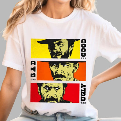 The Good The Bad The Ugly Cat Geek T-Shirt