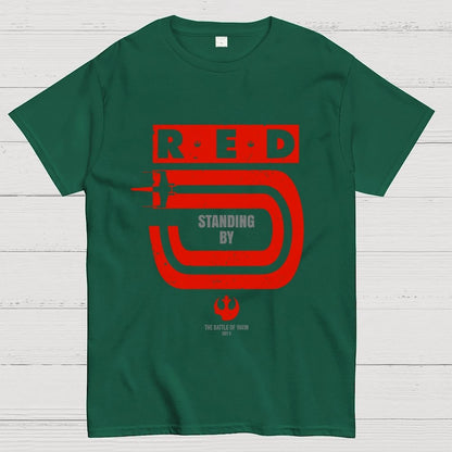 Red 5 Standing By Geek T-Shirt
