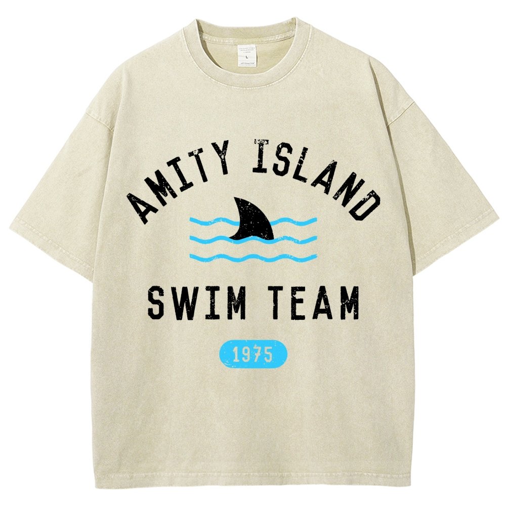 Sunny Bay Swim Team Vintage Distressed T-shirt