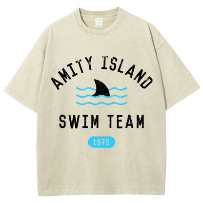 Sunny Bay Swim Team Vintage Distressed T-shirt