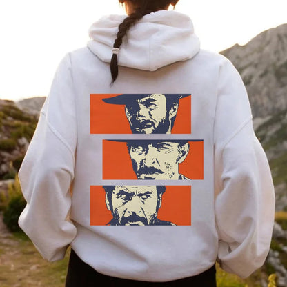Buono Brutto Cattivo Printed Back Unisex Cotton Hoodie