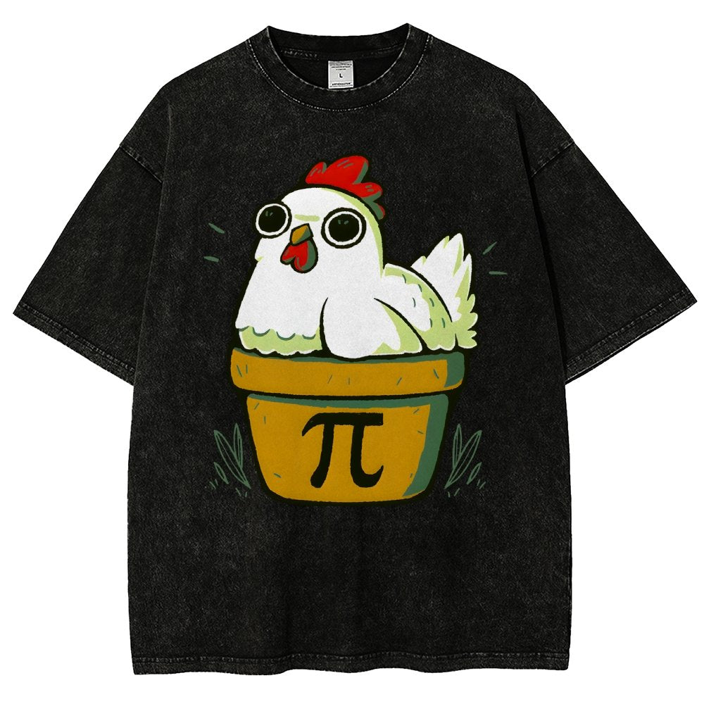 Chicken-Pot-Pie-Math Nerd Vintage Distressed T-shirt