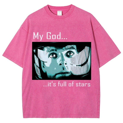 My God t's full of stars! Vintage Distressed T-shirt