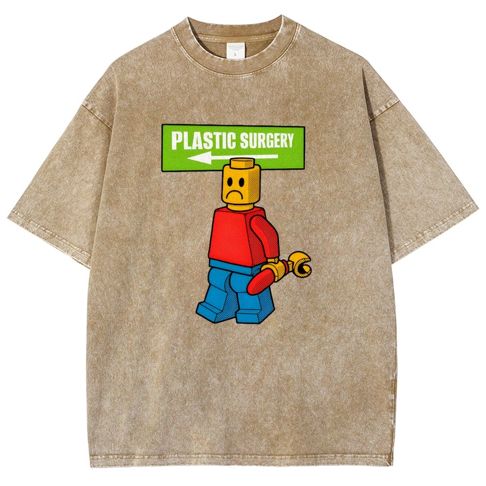 Plastic Surgery Vintage Distressed T-shirt