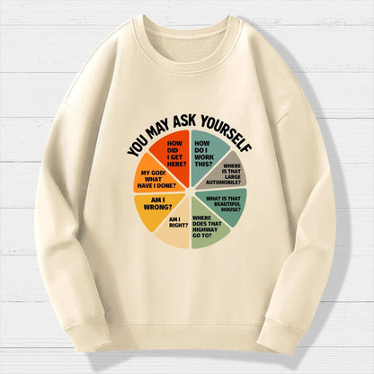 You May Ask Yourself  Geek Cotton Sweatshirt