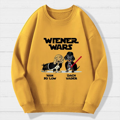 Wiener Wars Funny Dachshund Geek Cotton Sweatshirt