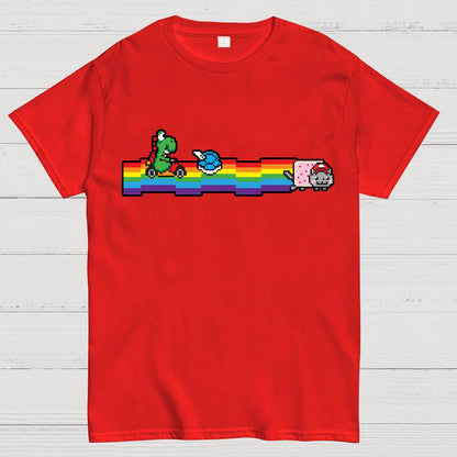 Rainbow Kart Geek T-Shirt