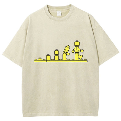Bricks Evolution Vintage Distressed T-shirt