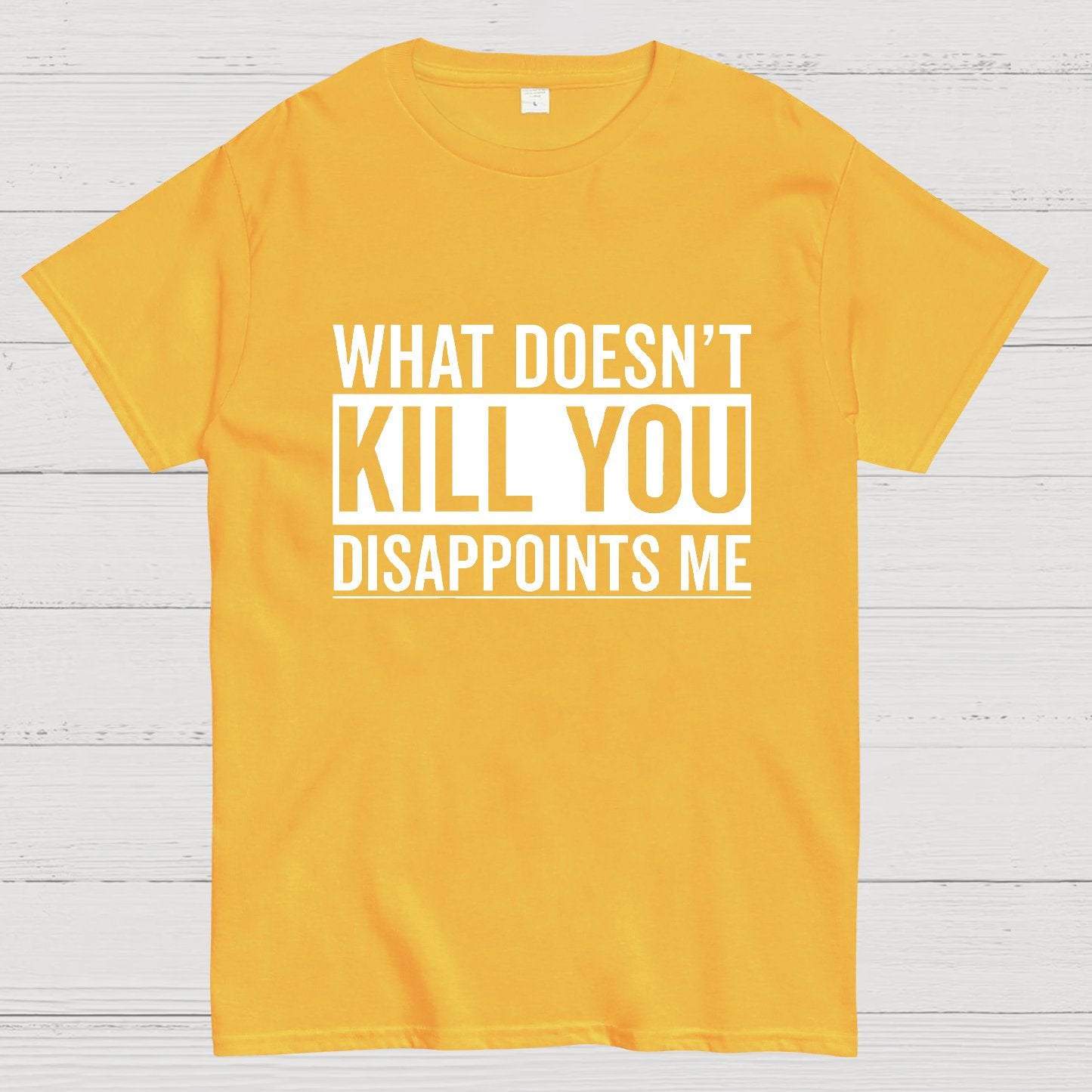 What Doesn't Kill You Disappoints Me Geeky T-Shirt