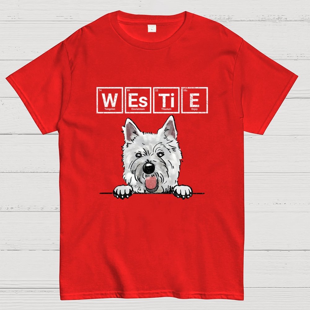 Periodic Table of Dogs  Dog Lover  Funny Science Geek T-Shirt
