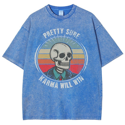 Karma for the Win Vintage Distressed T-shirt