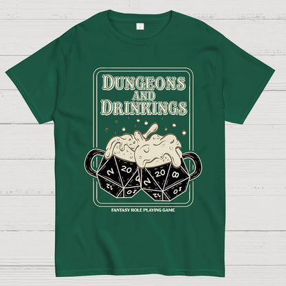 Dungeons and Drinkings Geek T-Shirt