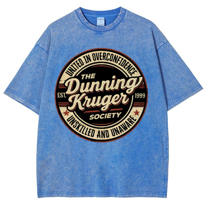 Dunning Kruger Society Vintage Distressed T-shirt