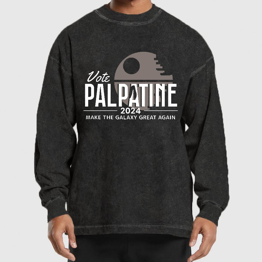 Make The Cosmos Great Again Washed Long Sleeve Tee