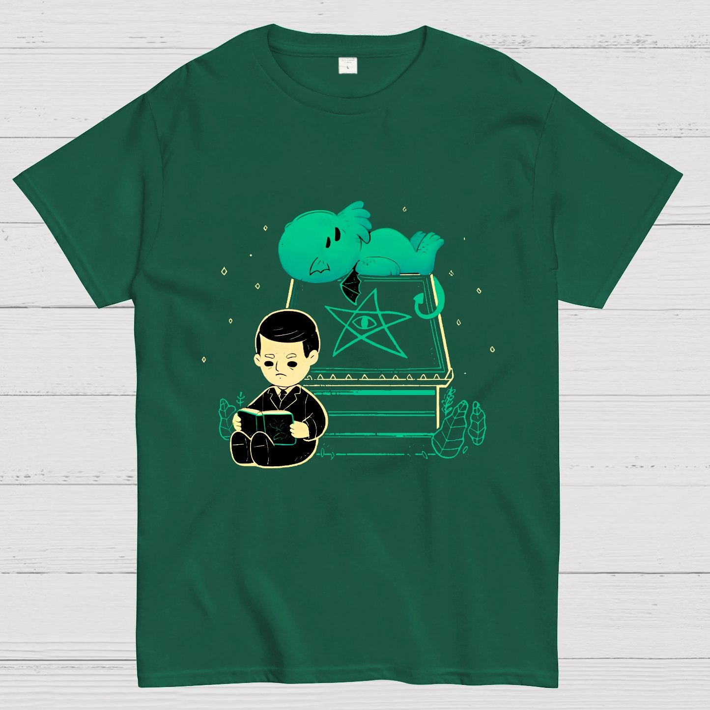 Cute Cthulhu And Lovecraft Geek T-Shirt