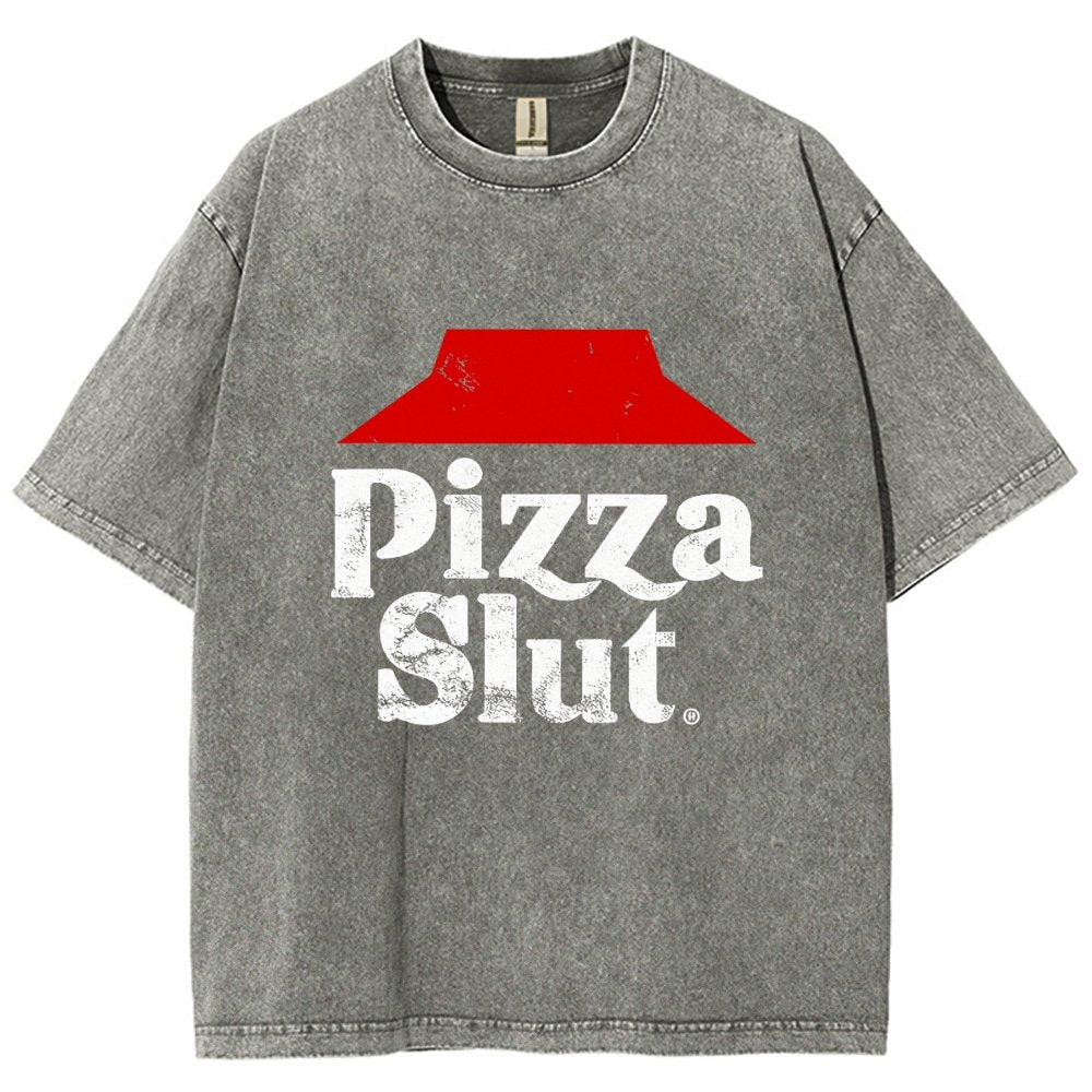 Pizza Slut Vintage Distressed T-shirt