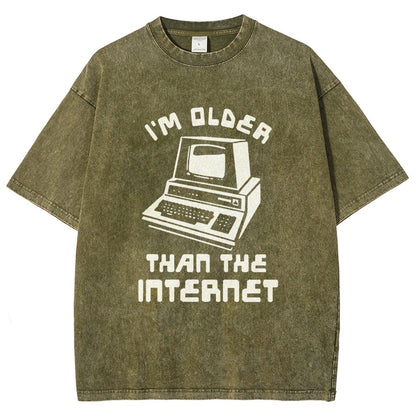 I Am Older Than The Internet Vintage Distressed T-shirt