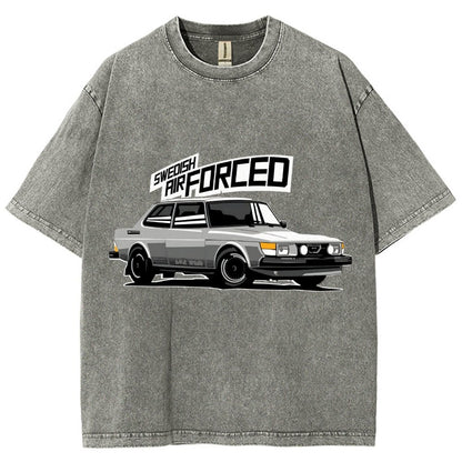 Sweoish Airforced Vintage Distressed T-shirt