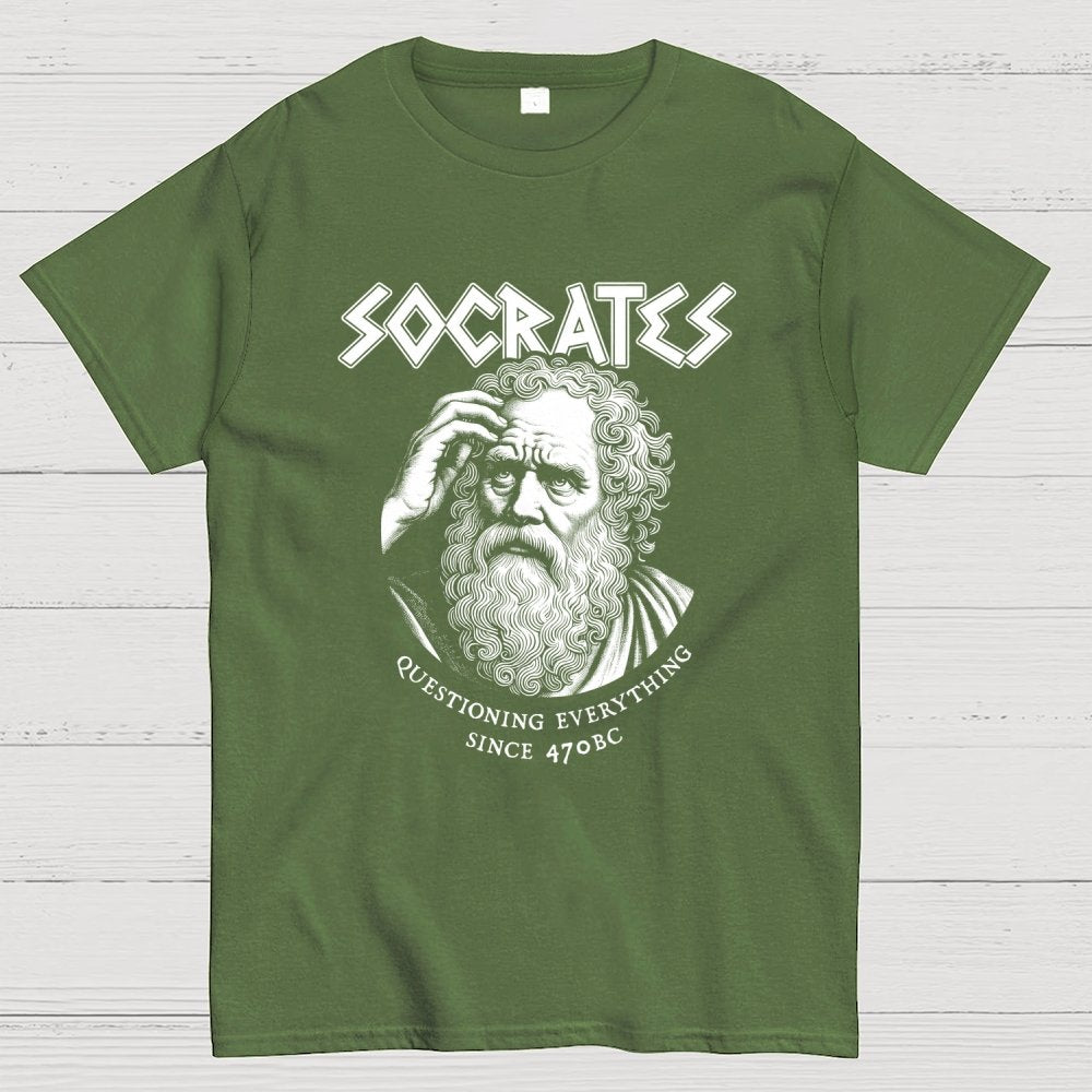 Socrates Questioning Everything Geek T-Shirt