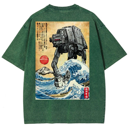 Cosmic Realm In Japan Washed T-Shirt