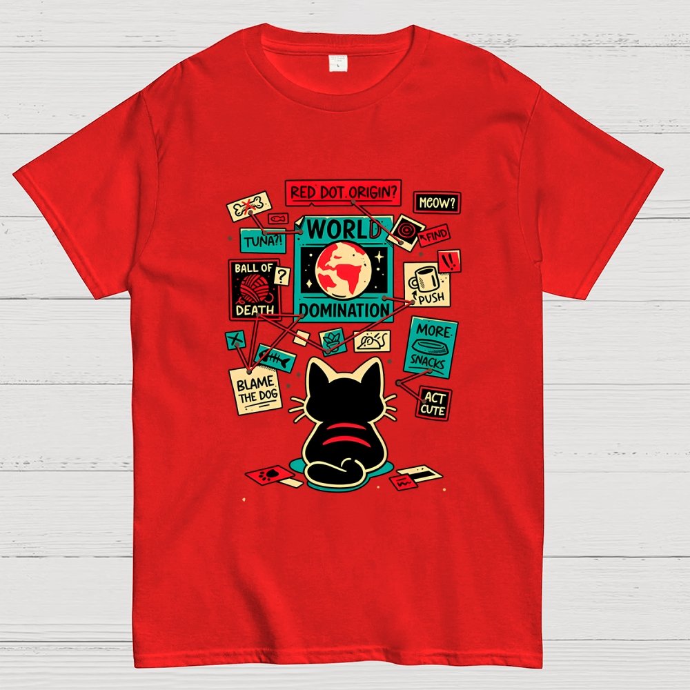 Cat Master Plan Geek T-Shirt