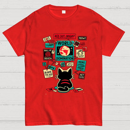 Cat Master Plan Geek T-Shirt