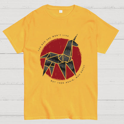 Origami Unicorn Geeky T-Shirt