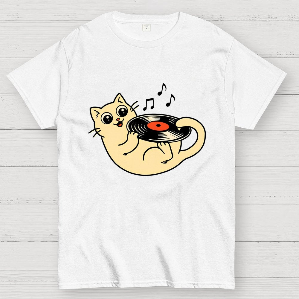 Turntable Cat Geek T-Shirt