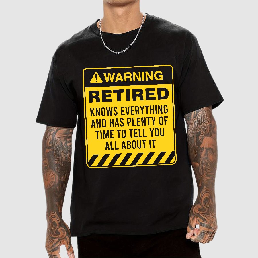 Retired Warning Geek T-Shirt