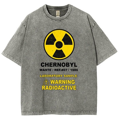 Chernobyl Warning Vintage Distressed T-shirt