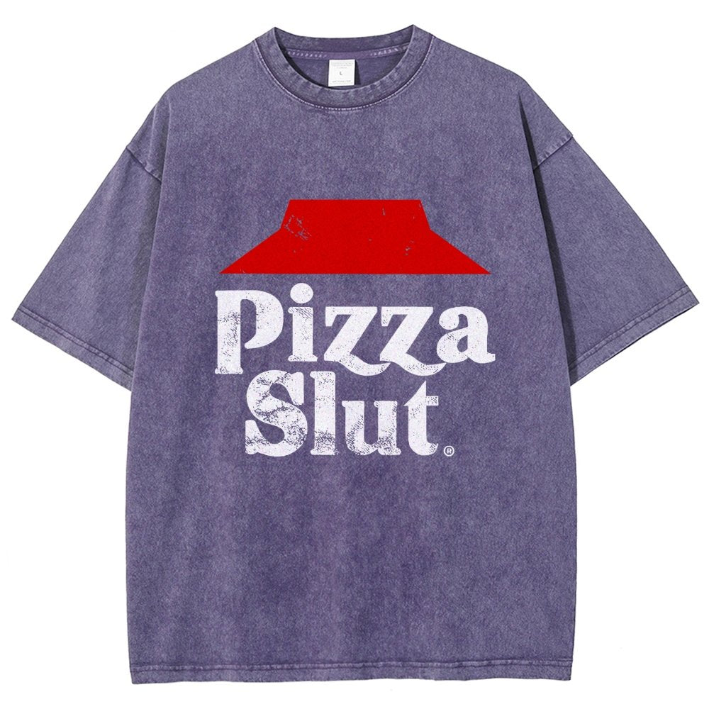 Pizza Slut Vintage Distressed T-shirt