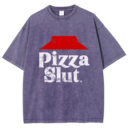 Pizza Slut Vintage Distressed T-shirt