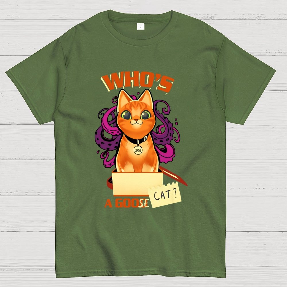 Who’s A Goose Cat Geek T-Shirt