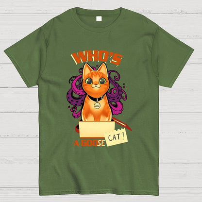 Who’s A Goose Cat Geek T-Shirt
