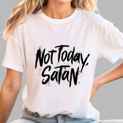 Not Today Satan Unisex Geek T-Shirt