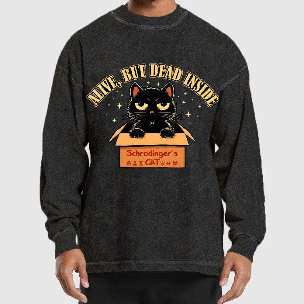Alive But Dead Inside Washed Long Sleeve Tee