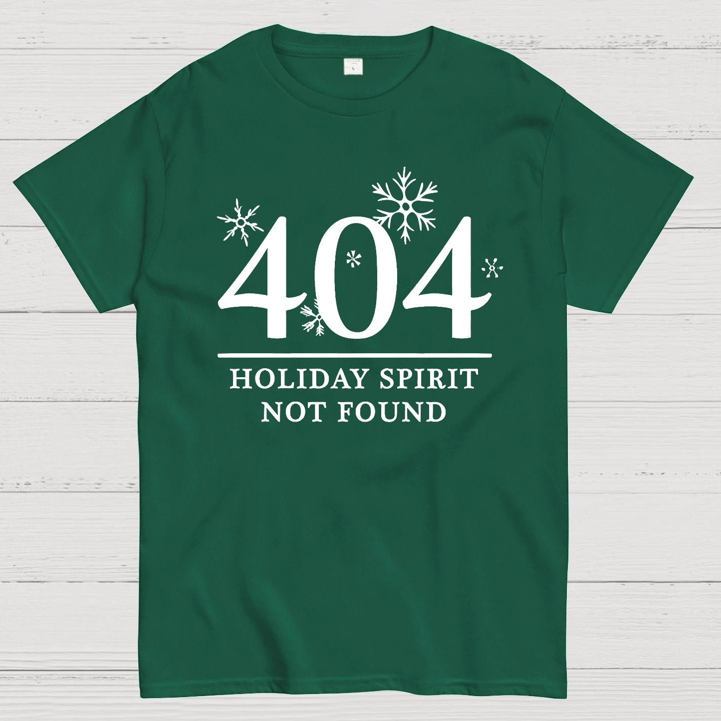 404 Holiday Spirit Not Found Geek T-Shirt