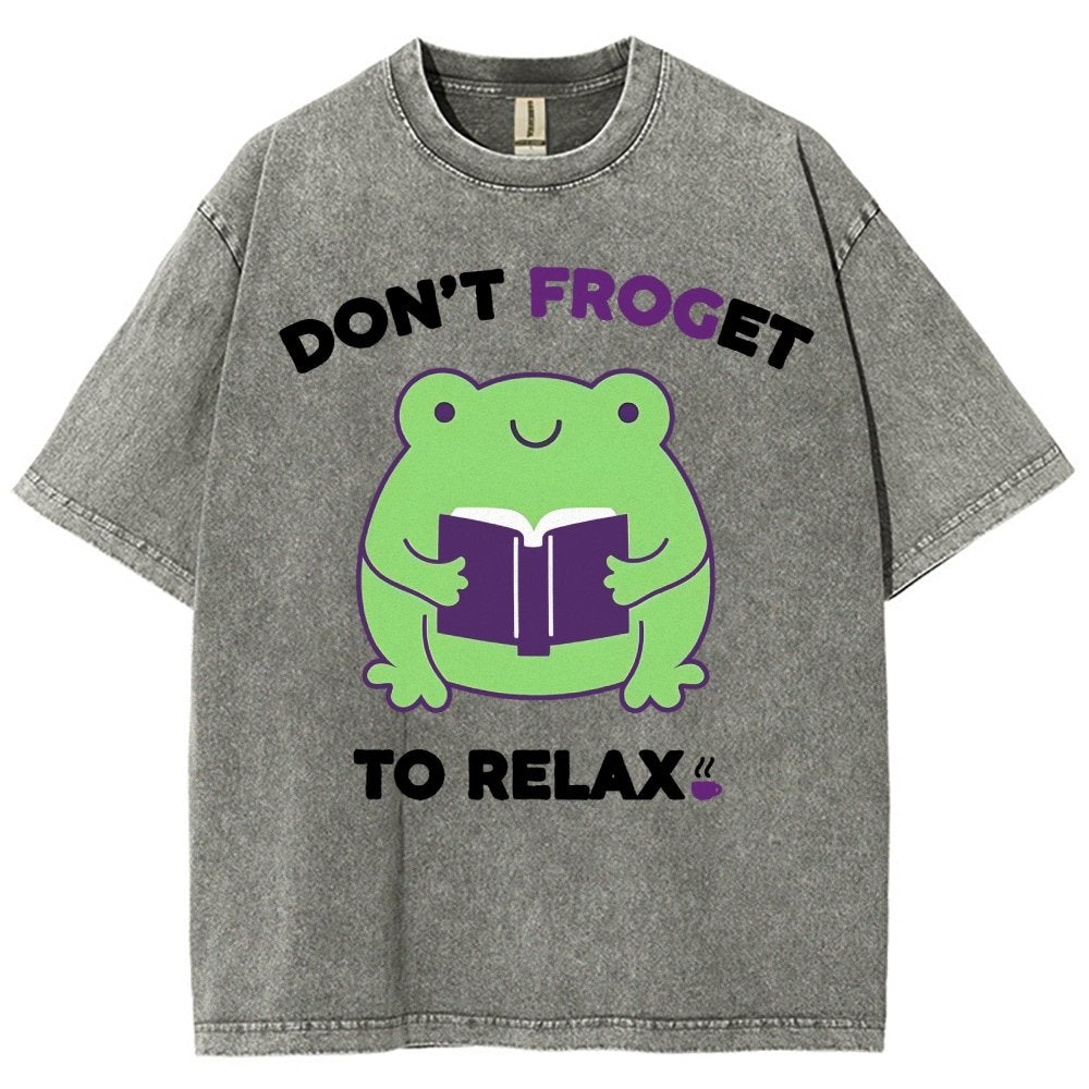 Don't Froget to Relax Vintage Distressed T-shirt