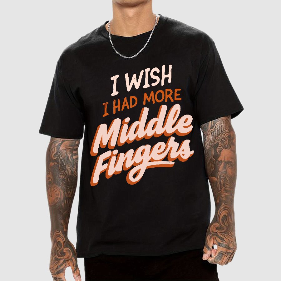 I Wish I Had More Middle Fingers Geek T-Shirt