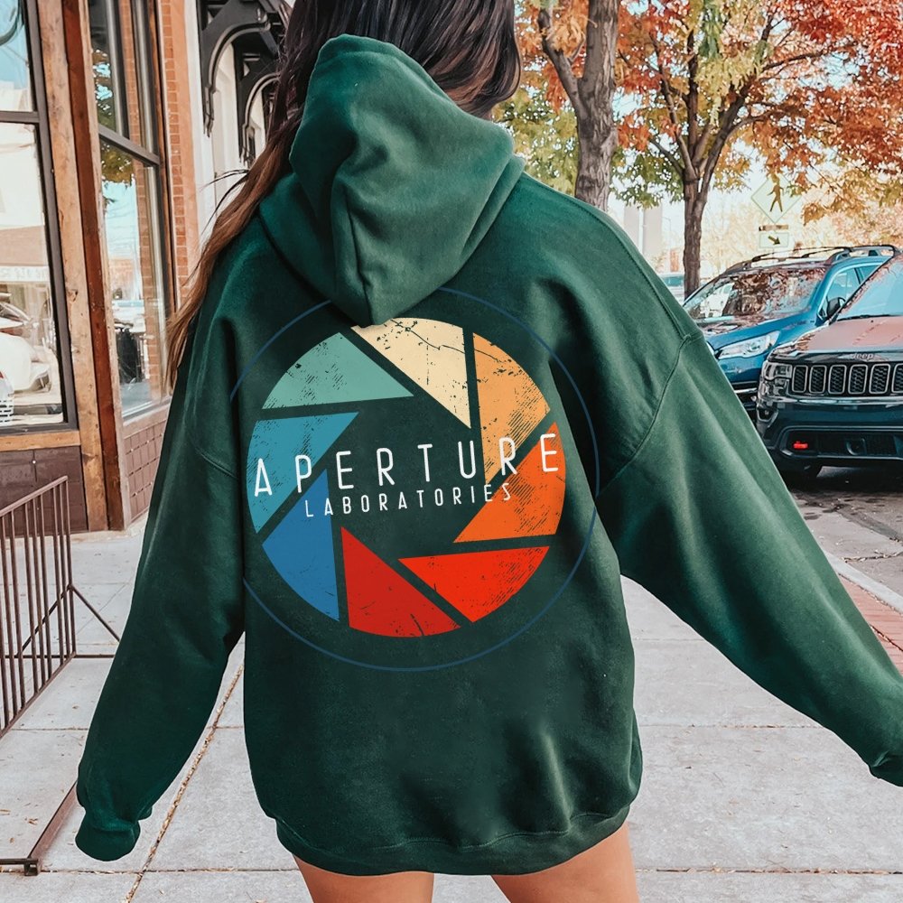 Aperture Printed Back Unisex Cotton Hoodie
