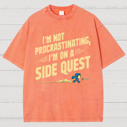 I'm Not Procrastinating, I'm on a Side Quest Vintage Distressed T-shirt